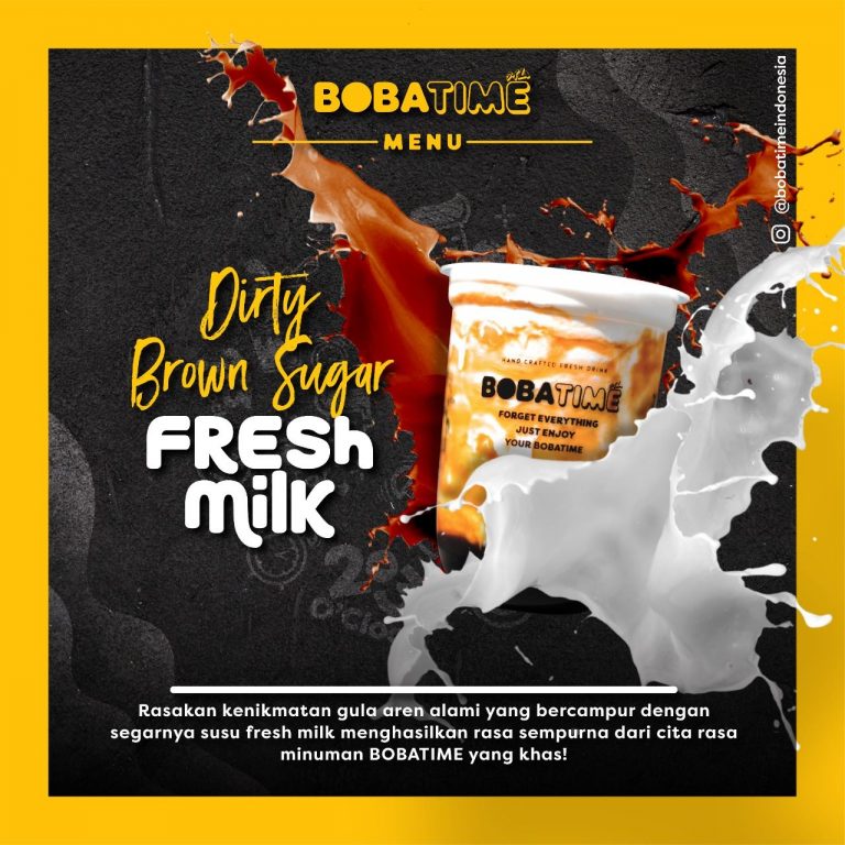 Bobatime Dirty Brown Sugar Fresh Milk